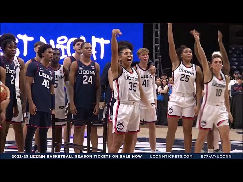 Azzi Fudd Puts On A CLINIC In UConn Huskies 3 Point Shooting Contest With Both Men's & Women's Teams