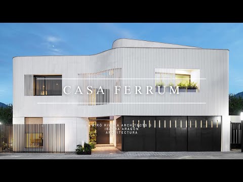 Casa Ferrum, Home Design with White Metal Pipes facade in Mexico