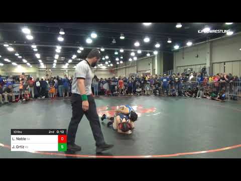 101 Lbs Quarterfinal Lindsey Noble Team Georgia Vs Josiah Ortiz Team Kansas