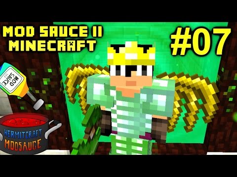 Minecraft Mods - Mod Sauce II Ep. 07 - FLIGHT & GAIA BOSS !!! ( HermitCraft Modded )