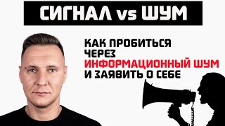 Сигнал, а не шум: как стать заметным для аудитории, которая тебя оценит