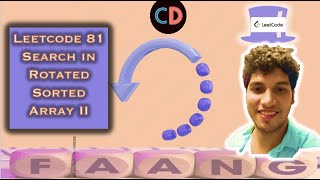 YouTube video 'Search in Rotated Sorted Array II | Leetcode Nov 2020 Day 20 | Leetcode 81'