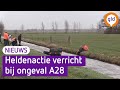 Heldenactie bij ongeval op snelweg