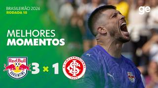 BRAGANTINO 3 X 1 INTERNACIONAL | MELHORES MOMENTOS | 18ª RODADA | BRASILEIRÃO 2026 | ge.globo