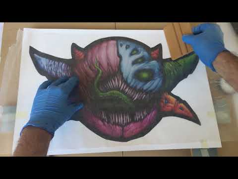 Giclee Print on Routed Wood Panel