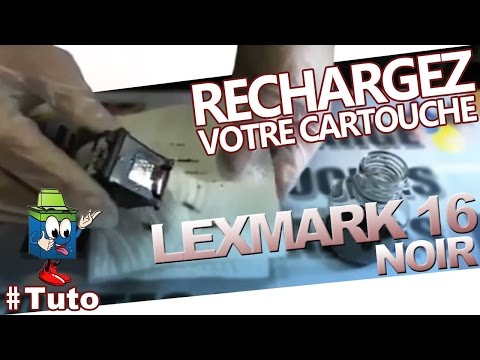 comment remplir cartouche d'encre lexmark x4550