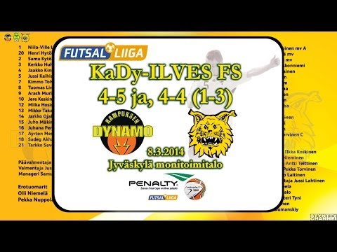 KaDy-Ilves FS 4-5 ja, 4-4 (1-3) Futsal-Liiga 8.3. maalikooste