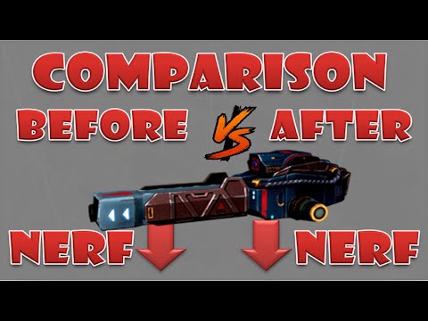 Quarker before vs after the nerf test server war robots