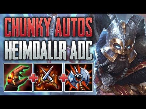 MAIN CHARACTER MODE! Heimdallr ADC Gameplay (SMITE Conquest A-Z)