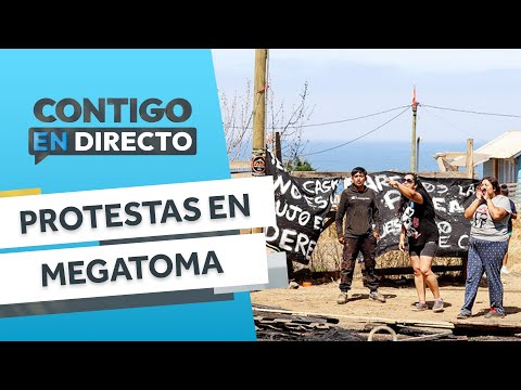 DISTURBIOS Y PROTESTAS: Habitantes se resisten a desalojo de toma de San Antonio -Contigo en Directo