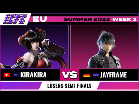 Kirakira (Eliza) vs. Jayframe (Noctis/Gigas) - Losers Semi-Finals - ICFC TEKKEN EU: Summer 2022 - W3