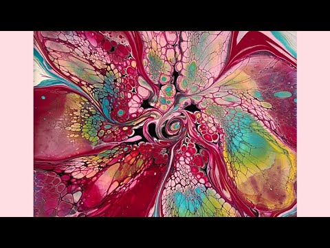 (965) Bloom Technique, Shelee Art, Acrylic Paint Pouring, Recipes Included