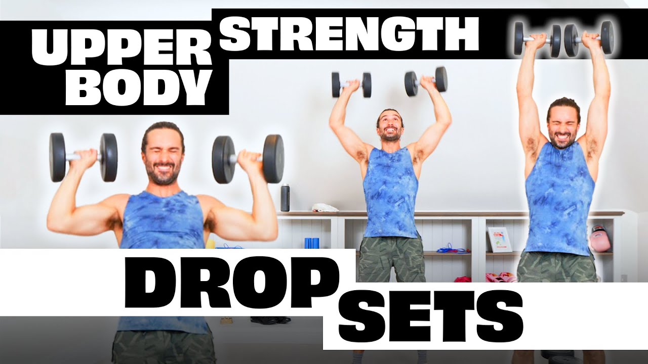 20 Minute Upper Body Dumbbell Drop Sets | The Body Coach TV - YouTube