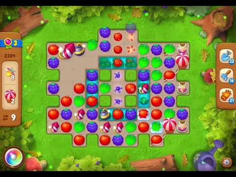 GardenScapes Level 2304 no boosters (16 moves)
