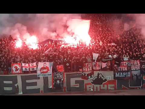 Paljenje CSKA zastava na derbiju