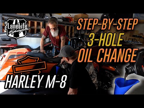 How to Service your Harley Davidson | Complete M8 Touring 3-Hole Oil Change