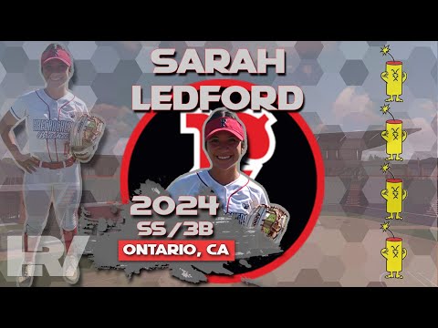 2024 Sarah Ledford 🥎 Shortstop and Third Base, Softball Recruiting Skills Video