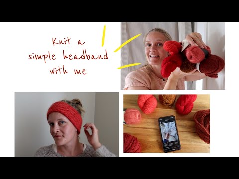 Knit a simple headband with me 🧶 WOOLapyk Knitting Podcast