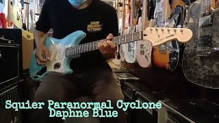 Video thumbnail for Squier Paranormal Series Cyclone Daphne Blue ( Sound Sample ) by irsan nursany
