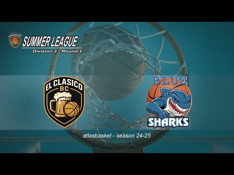 Atlasbasket-Summer League-Div 2 R2- EL CLASICO BC vs BLUE SHARKS-NEUROLIFE