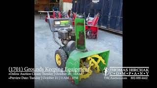 (1701) Grounds Keeping Equipment - Up For Auction