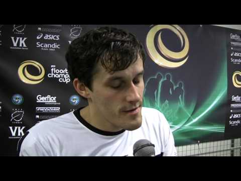 CC 2012 RTU/Inspecta's Atis Blinds after their loss against Tatran Stresovice