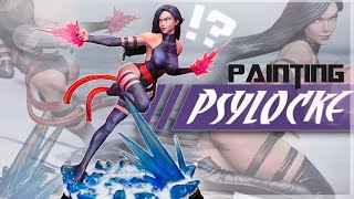Painting Psylocke from XMEN (How to Paint 3D Print)
