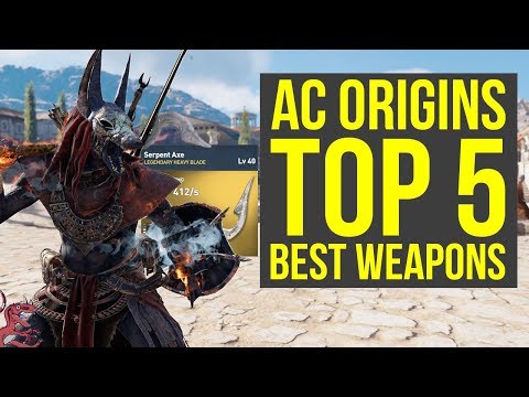 Assassin's Creed Origins Best Weapons TOP 5 - MOST AMAZING WEAPONS (AC Origins Best Weapons) Video