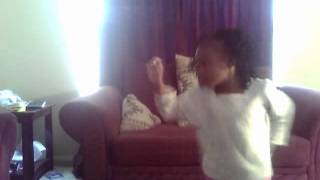 Micheal Jackson the way I rock (5 yr od girl dances)