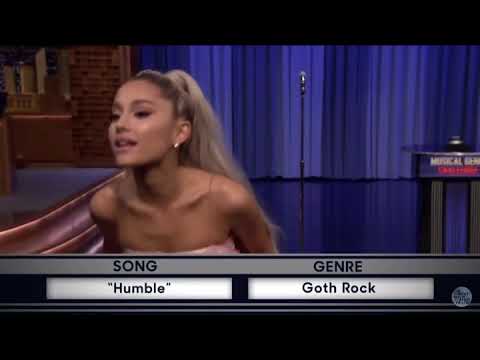 Ariana Grande singing "Humble" in Goth Rock voice