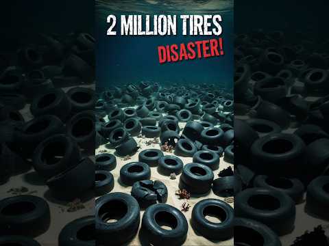 The Shocking Story of 2 Million Tires Dumped in the Ocean | Environmental Disaster Explained#shorts