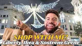 Cozy Christmas Shopping Day in London! Liberty + IKEA & Sostrene Grene Finds!