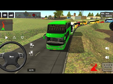 Indonesia Coach bus driving | Euro bus simulator 2025 Android gameplay#1🥰🤔