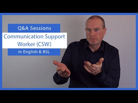 Communication support worker video 1