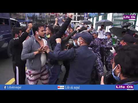 भारतले नेपाली भूमि हुँदै तिब्बतको मानसरोवर जोड्ने सडक बनाएको  विरोध प्रदर्शन