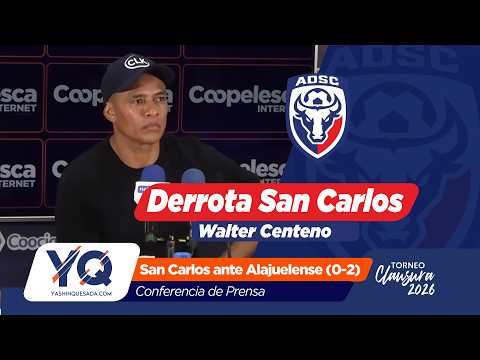 Walter Centeno reconoce superioridad de Alajuelense tras derrota de San Carlos