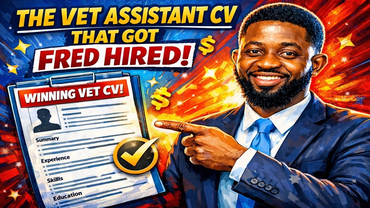 The Veterinary Assistant Resume That Got Fred Hired | Vet Assistant Resume Example