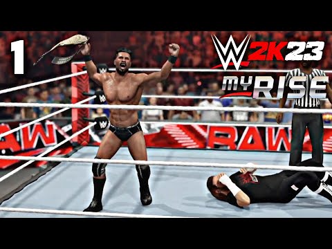 WWE 2K23: MyRise(The Lock) Part 1 - I won TITLE! on my Debut!!