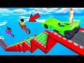 SHINCHAN AND FRANKLIN TRIED THE IMPOSSIBLE PARKOUR CHALLENGE GTA 5
