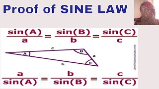 Proof of SINE LAW (Derivation) for Acute Triangles: Sine Rule