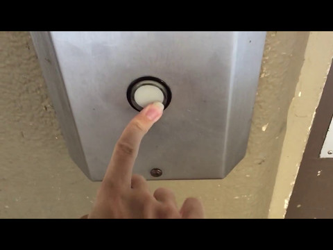 Vintage ? Hydraulic Swing Door Elevator at Apartment Building #3 in Pacifica, CA