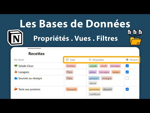 Les Bases de données dans Notion ⚡📀