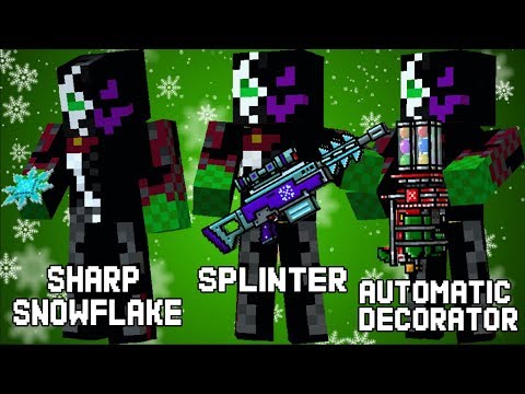 SHARP SNOWFLAKE + SPLINTER + AUTOMATIC DECORATOR (Pixel Gun 3D)