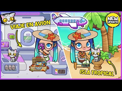 🏝️ Somos los primeros en viajar en avión a la NUEVA ISLA Tropical!  ACTUALIZACIÓN  AVATAR WORLD ✈️