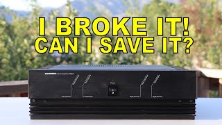 I broke this already broken Tandberg power amp while trying to fix it