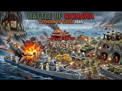 LEGO Battle of Okinawa! 🌊 Typhoon of Steel - Kamikaze & Cave Warfare! 💥