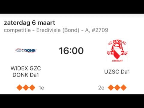 WIDEX GZC Donk Da1 - UZSC Da1