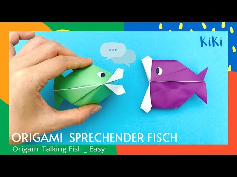 Origami Talking Fish🐟_Sprechender Fisch Falten Einfach
