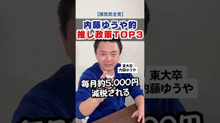 国民民主の推し政策TOP3 パート③