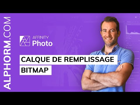 Calque de remplissage BITMAP sous Affinity Photo Vidéo Tuto